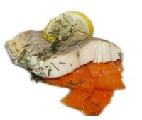Рыба сайда паровая с овощами 110 г.