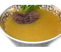 Суп-пюре с броколли, копченым сыром и говядиной 110 г.