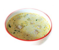 Суп-пюре с кабачками и куриными фрикадельками 250 г.