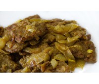 Печень жареная с луком 120 г.
