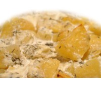 Картофель запеченный со сметаной 200гр