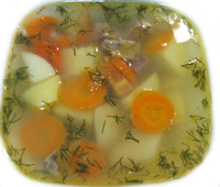 Суп по-деревенски с говядиной 250 г.