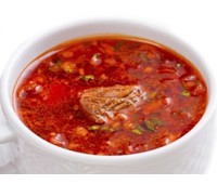 Борщ из свежей капусты с говядиной 250 г.
