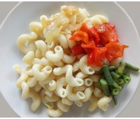 Макароны с перцем и зеленой фасолью 150 г.